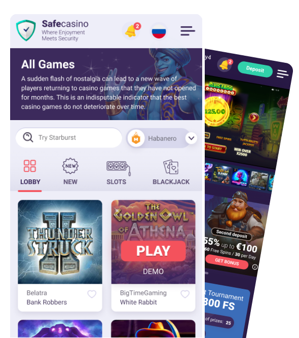 SafeCasino Καζίνο φιλικά προς κινητά