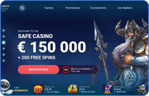 SafeCasino Εικονικά παιχνίδια καζίνο
